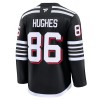 Maillot de Hockey New Jersey Devils Fanatics Premium Jack Hughes 2024-25 Noir Troisième - Homme